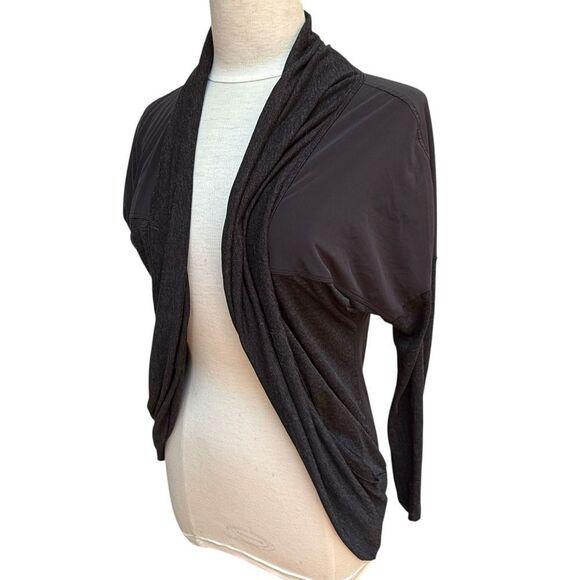 The North Face Cardigan Black Shawl Long Sleeve Sweater Top Women's size XS - Picture 1 of 11